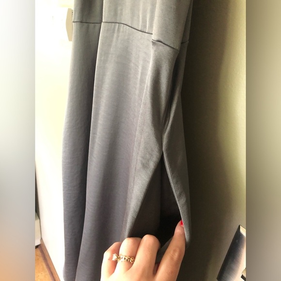 ANTHROPOLOGIE DAILY PRACTICE Carbon Shimmer Midi Slip Dress Size Small - Picture 8 of 8